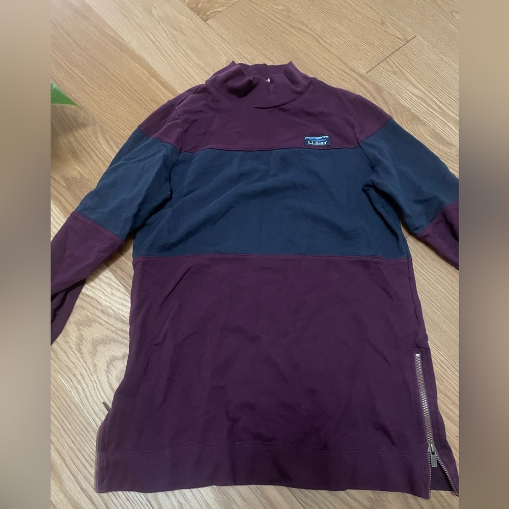 LL Bean Tunic , mock neck